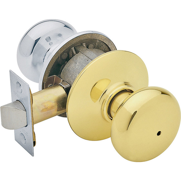 Schlage Privacy Lock Plymth Brs F40NPLY605x625